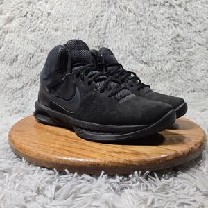 Nike Air Visi Pro 6 Mens Size 9.5 Retro Black Suede Basketball Shoes 749168-003